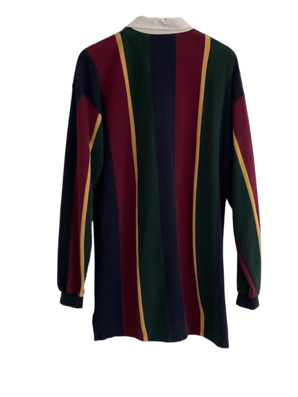 VTG Britches Men’s Great Outdoors Rugby Shirt Sz L Striped Collegiate Retro 90s - Picture 3 of 11